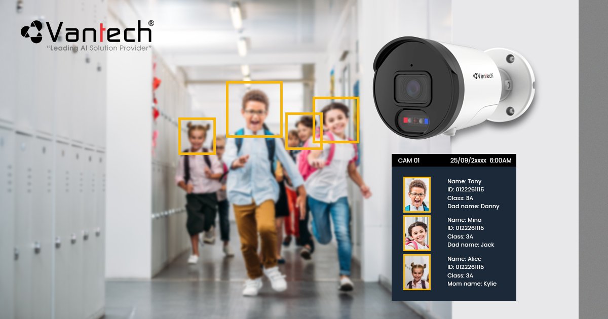 quản lý học sinh và nhận dạng thông qua camera AI