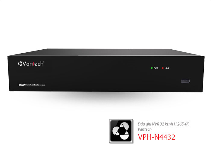 Đầu ghi NVR 32 kênh H.265 4K VPH-N4432